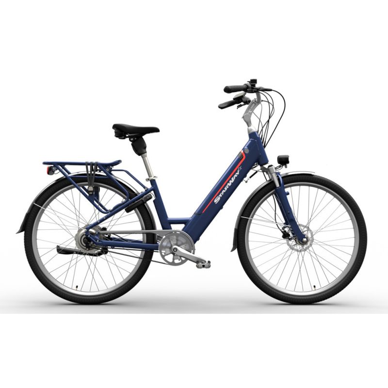 Vélo électrique Starway Grand Touring cadre bas bleu Vélo électrique Starway Grand Touring cadre bas bleu