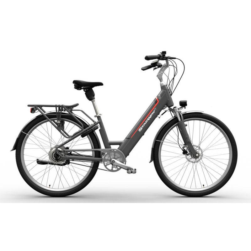 Vélo électrique Starway Grand Touring cadre bas gris Vélo électrique Starway Grand Touring cadre bas gris