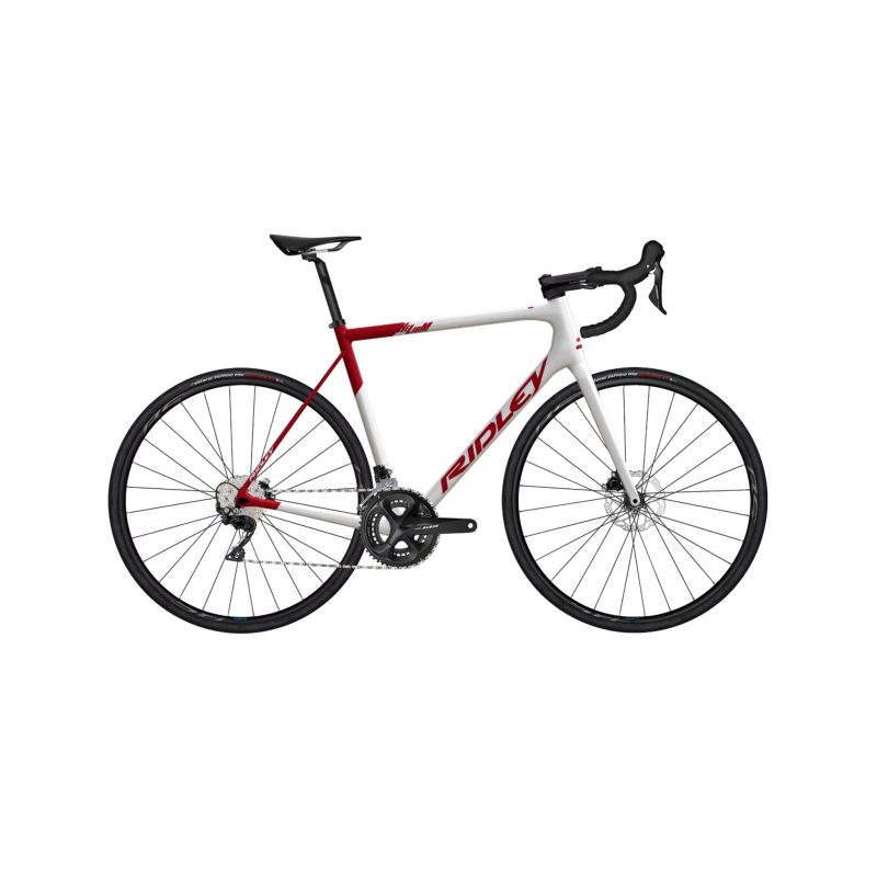 Vélo de route RIDLEY Helium Disc 105 Rouge/Blanc