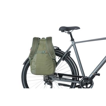 Sacoche sac à dos BASIL Flex bicycles backpack 17 litres vert