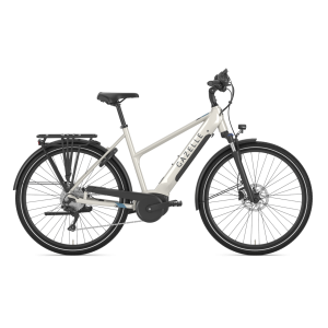Vélo électrique GAZELLE Medeo T10 HMB trapèze ivory white