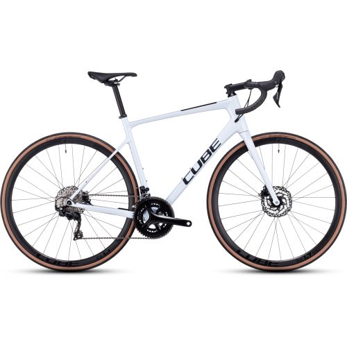 Vélo de route CUBE Attain GTC Race flashwhite'n'black