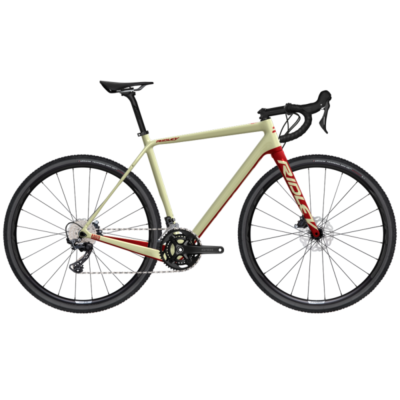 Gravel RIDLEY Kanzo C Adventure GRX 600 2x11 vitesses beige/rouge