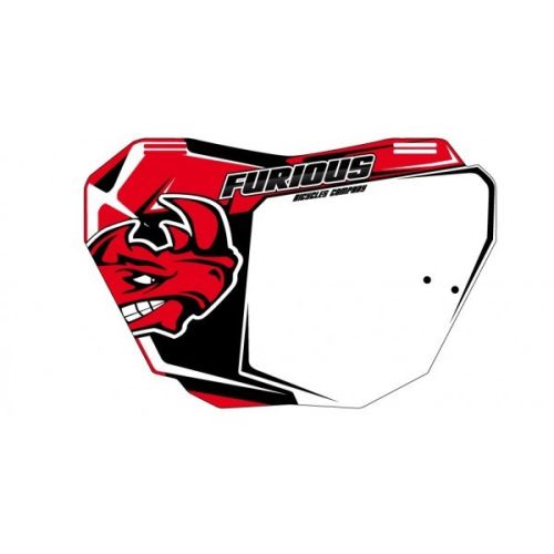 Plaque frontale BMX FURIOUS BICYCLES rouge