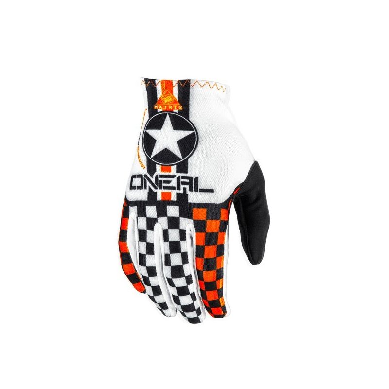 Gants enfant O'NEAL Matrix Wingman blanc/orange